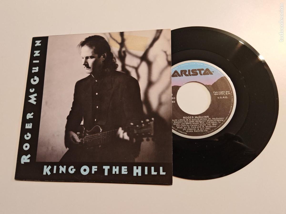 Discos de vinilo: ROGER McGUINN King of the hill 7&rdquo; SINGLE VINILO 1991 TOM PETTY THE BYRDS CONTIENE 2 TEMAS