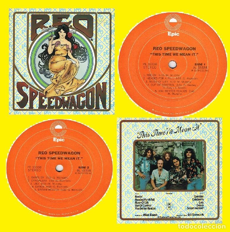 Discos de vinilo: REO SPEEDWAGON - this time we mean it 1975 !! EDIC USA, TODO EXC !!!