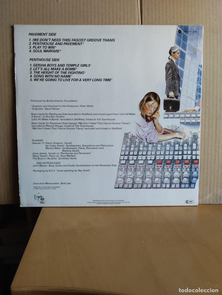 Discos de vinilo: HEAVEN 17 ---- PENTHOUSE AND PAVEMENT - Foto 2