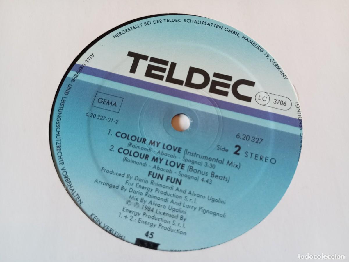 Discos de vinilo: Fun Fun &ndash; Colour My Love - 1984 - Foto 2