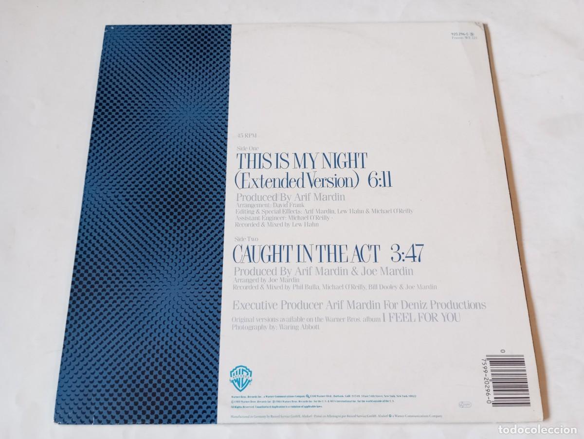 Discos de vinilo: Chaka Khan &ndash; This Is My Night - 1984 - Foto 2