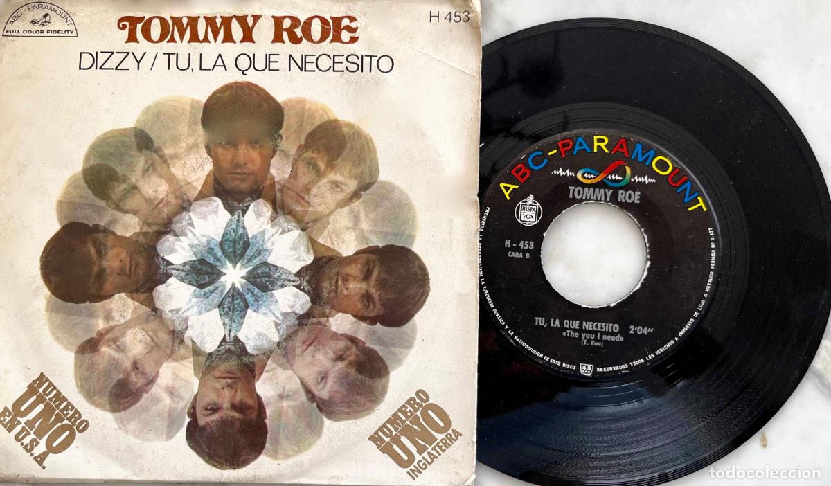 Discos de vinilo: TOMMY ROE. DIZZY. SINGLE ORIGINAL ESPA&Ntilde;A 1969