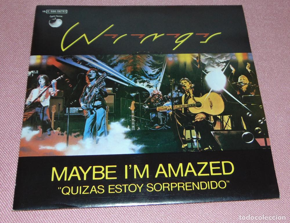 Dischi in vinile: Wings &ndash; Maybe I'm Amazed - SINGLE 1977 COMO NUEVO
