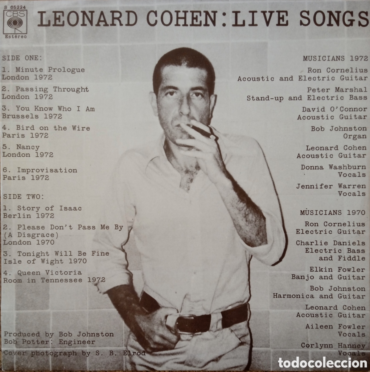 Discos de vinilo: Disco de vinilo Leonard Cohen
