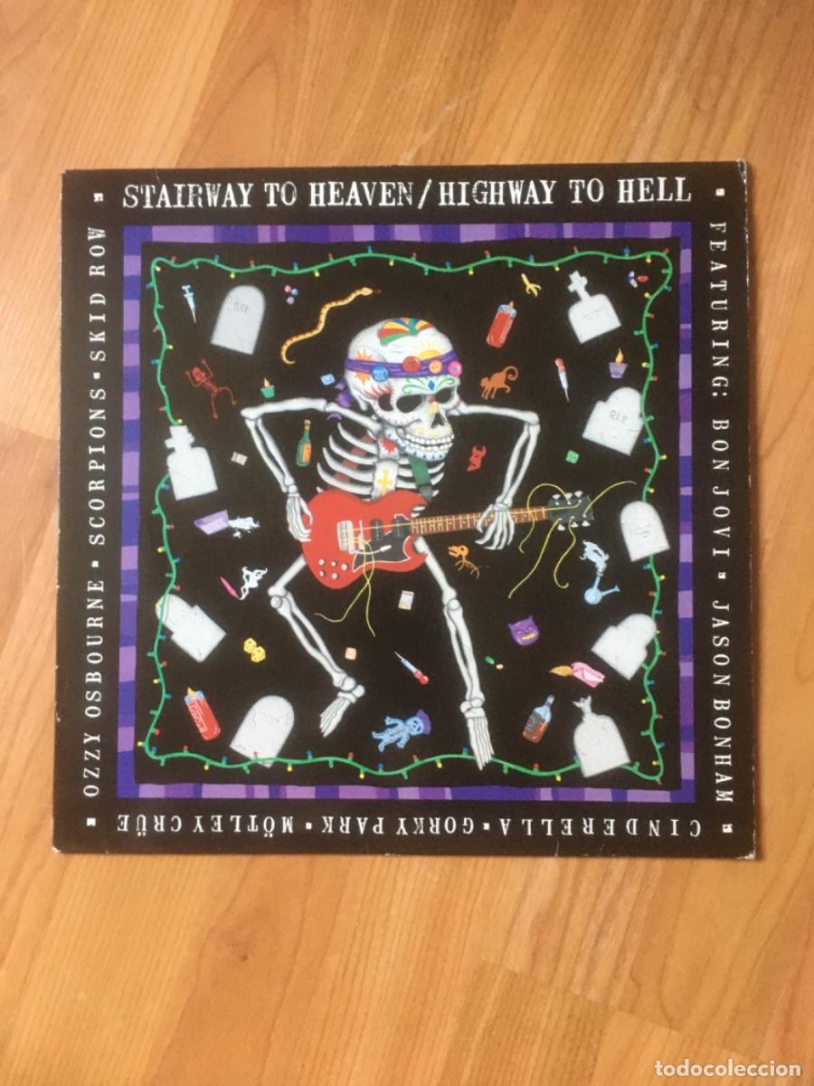 Discos de vinilo: STAIRWAY TO HEAVEN/HIGHWAY TO HELL:BON JOVI&middot;BONHAN&middot;CINDERELLA&middot;GORKY&middot;MOTLEY&middot;OZZY&middot;SCORPIONS&middot;SKID ROW