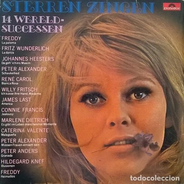 Discos de vinilo: Sterren Zingen - 14 Wereldsuccessen - FREDDY - MARLENE DIETRICH...