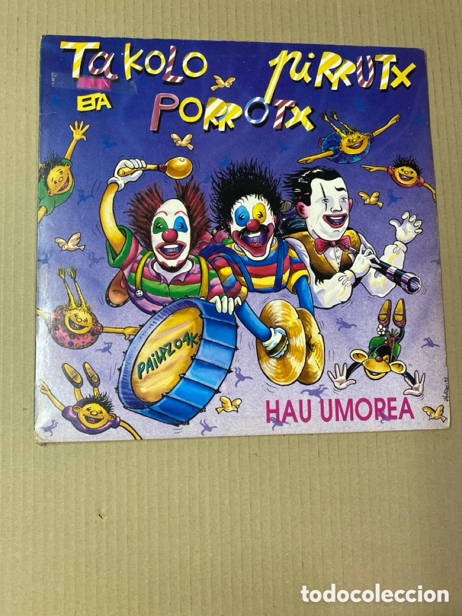 Discos de vinilo: LP TAKOLO PIRRUTX ETA PORROTX. HAU UMOREA