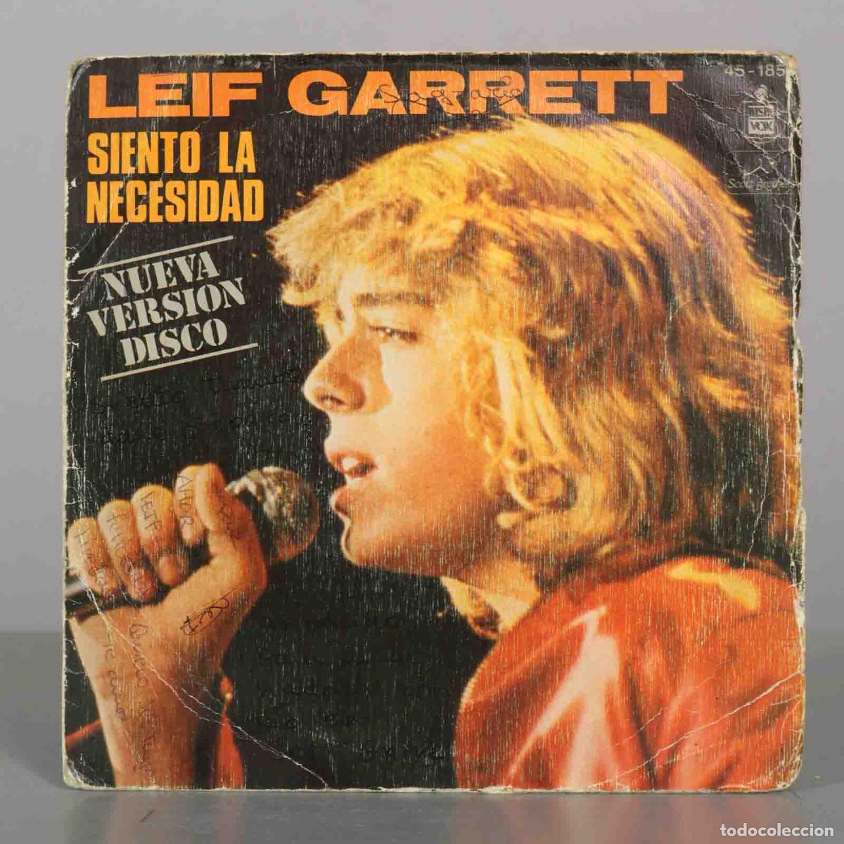 Discos de vinilo: SINGLE. Leif Garrett &ndash; Siento La Necesidad (Nueva Version Disco)