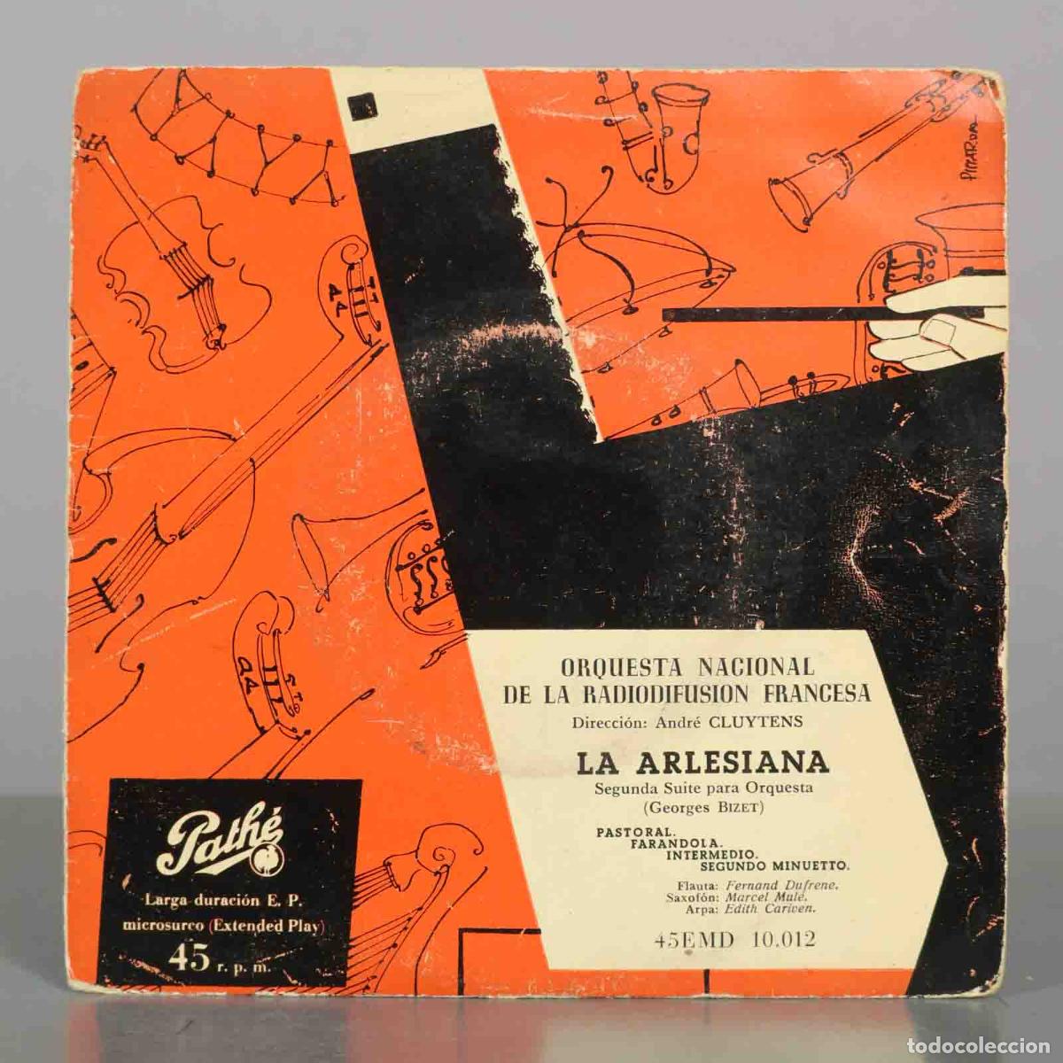 Discos de vinilo: EP. LA ARLESIANA Segunda Suite para Orquesta. BIZAET. CLUYTENS