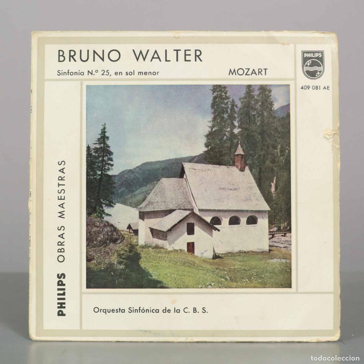 Discos de vinilo: SINGLE. BRUNO WALTER. SINFONIA 25. MOZART.