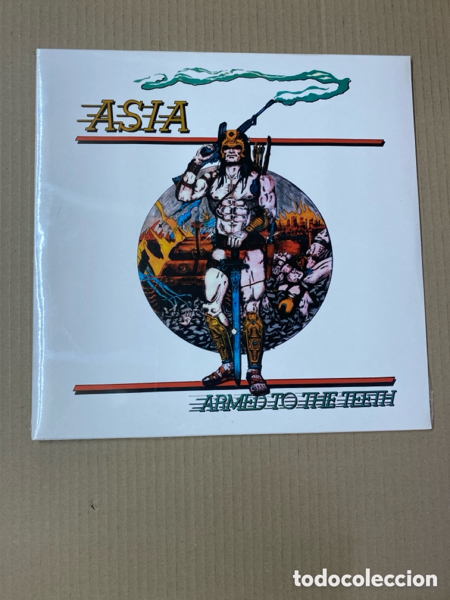 Discos de vinilo: LP AS&Iacute;A. ARMED TO THE TEETH. PRECINTADO DE F&Aacute;BRICA. NUEVO A ESTRENAR. SEALED!