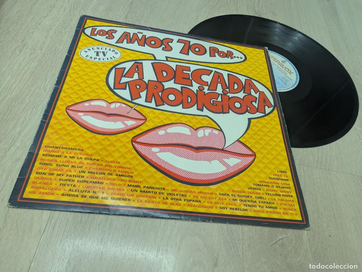 Discos de vinilo: LA DECADA PRODIGIOSA - LOS A&Ntilde;OS 70 POR ...LP DE 1987 - HISPAVOX ..GUI&Ntilde;OS A NINO BRAVO, ROCIO DURCAL.