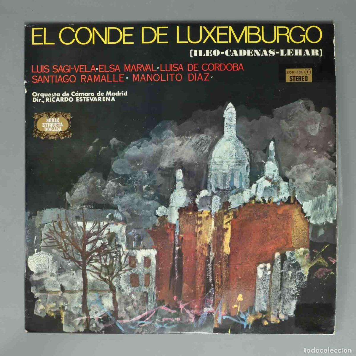 Discos de vinilo: LP. El conde de Luxemburgo LEHAR. ESTEVARENA