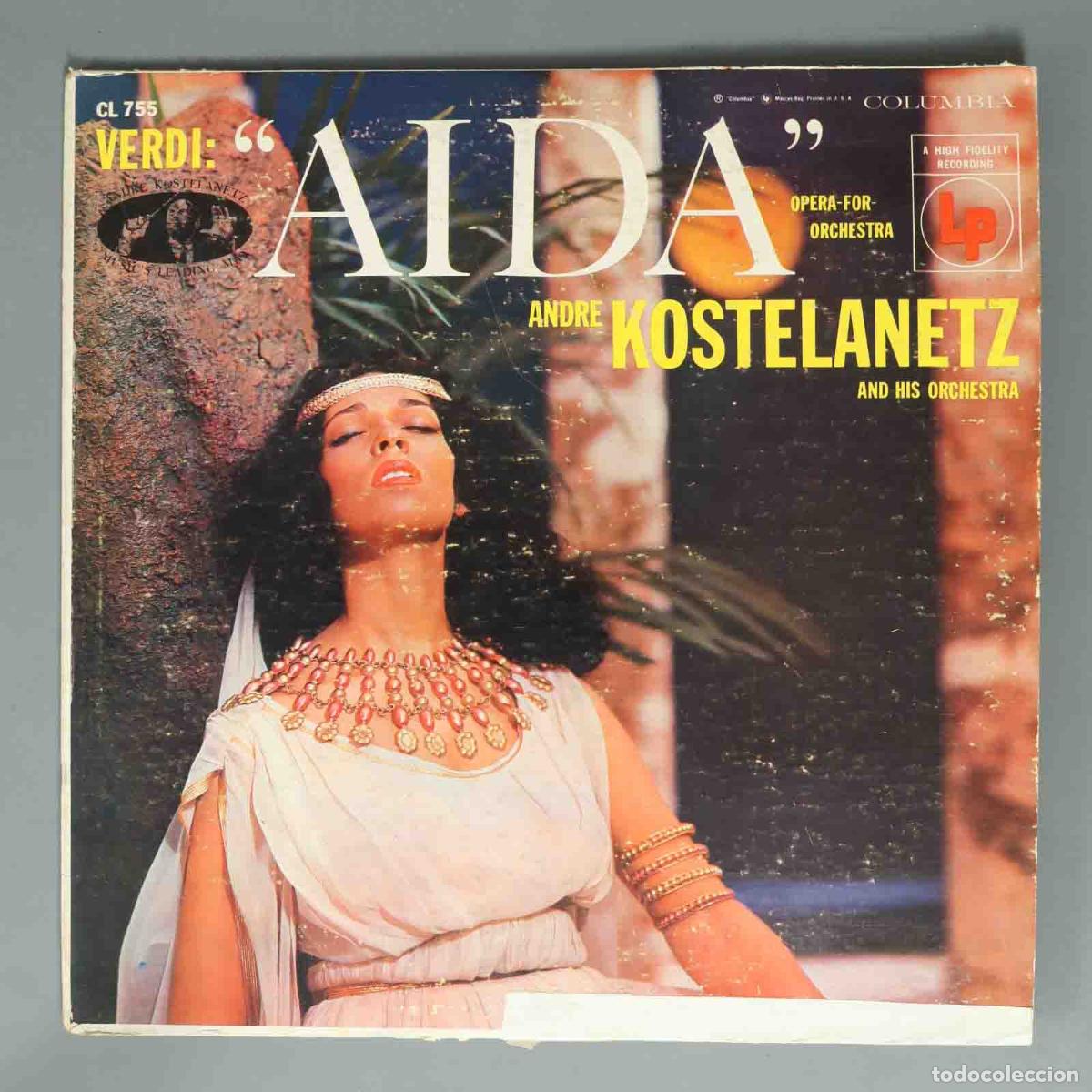 Discos de vinilo: LP. Verdi Andr&eacute; Kostelanetz And His Orchestra &lrm; Aida