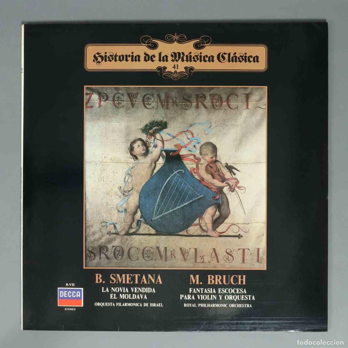 Discos de vinilo: LP. SMETANA LA NOVIA VENDIDA EL MOLDAVA ORQUESTA FILARMONICA DE ISRAEL M. BRUCH FANTASIA ESCOCESA