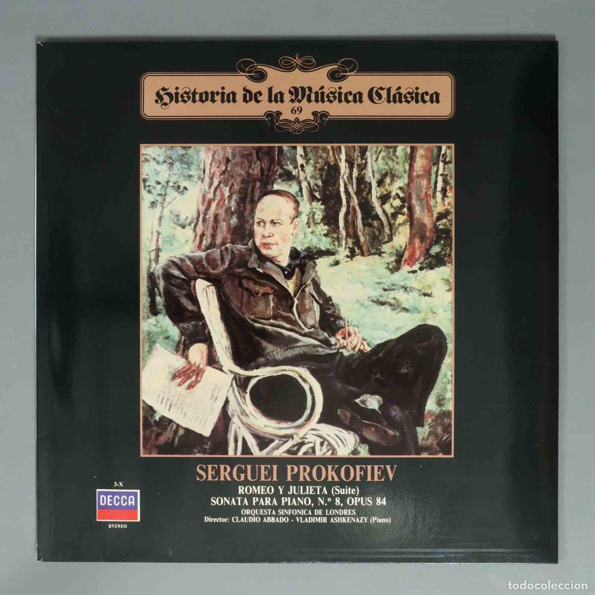 Discos de vinilo: LP. SERGUEI PROKOFIEV ROMEO Y JULIETA (Suite) SONATA PARA PIANO, N.&ordm; 8, OPUS 84 ORQUESTA SINFONICA