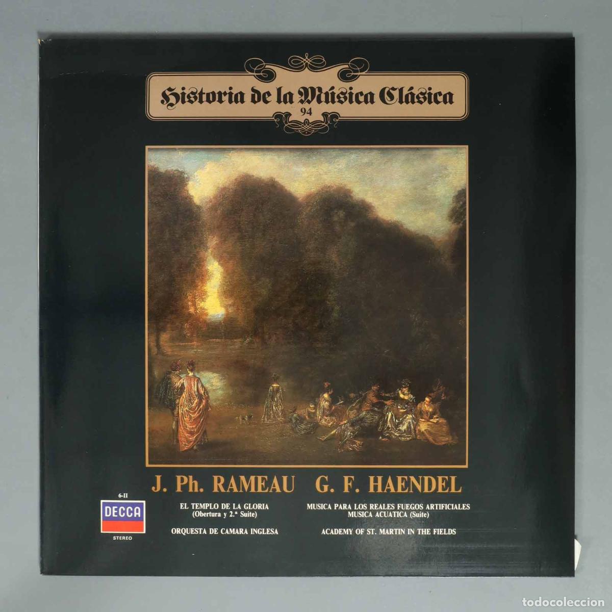 Discos de vinilo: LP. RAMEAU G. F. HAENDEL. EL TEMPLO DE LA GLORIA (Obertura y 2. Suite) ORQUESTA DE CAMARA