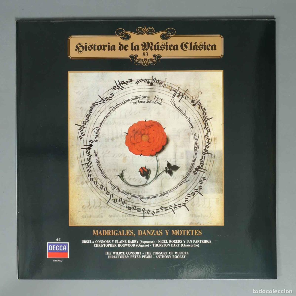 Discos de vinilo: LP. MADRIGALES, DANZAS Y MOTETES. URSULA CONNORS Y ELAINE BARRY (Sopranos) - NIGEL ROGERS Y IAN