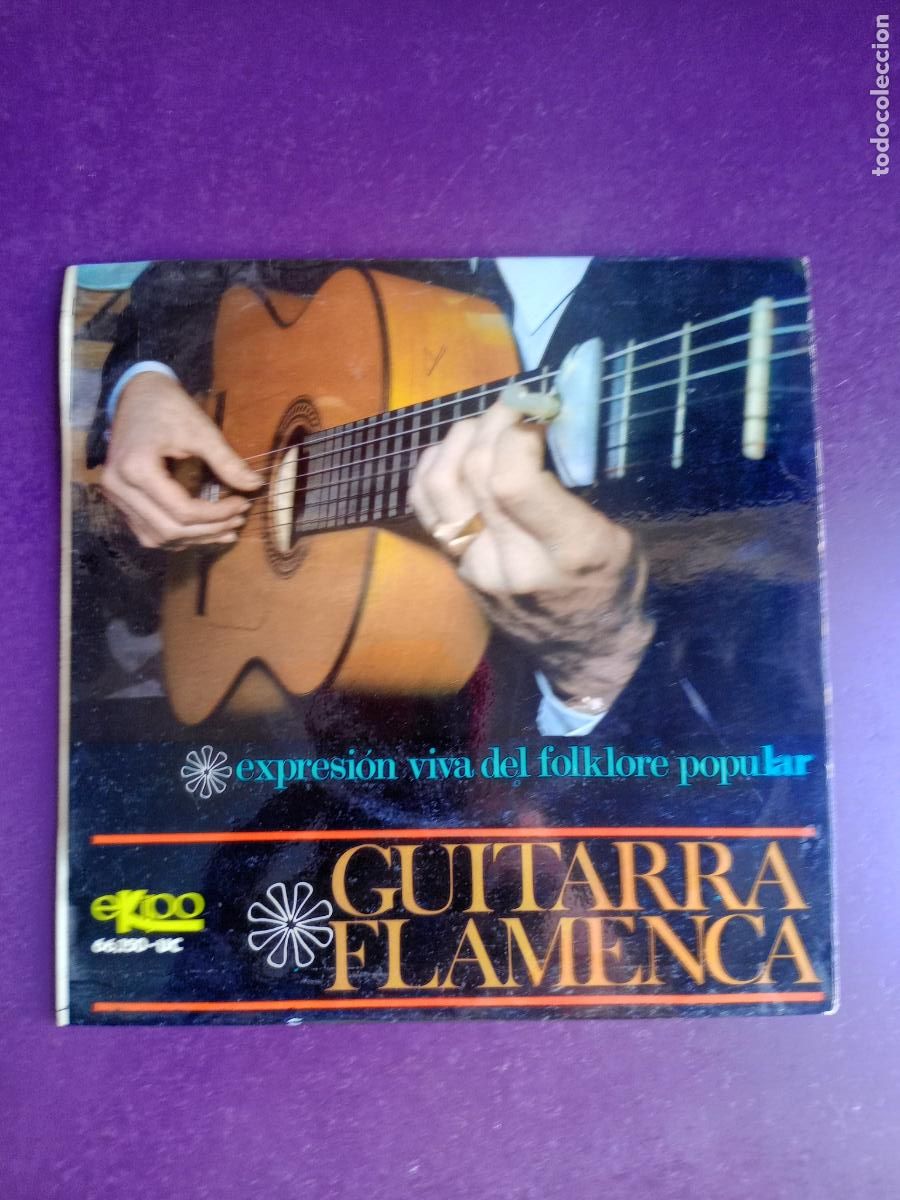 Discos de vinilo: Manolo Labrador &ndash; Guitarra Flamenca - EP EKIPO 1966 - ALEGRIAS, BULERIAS, SEVILLANAS, CARACOLES