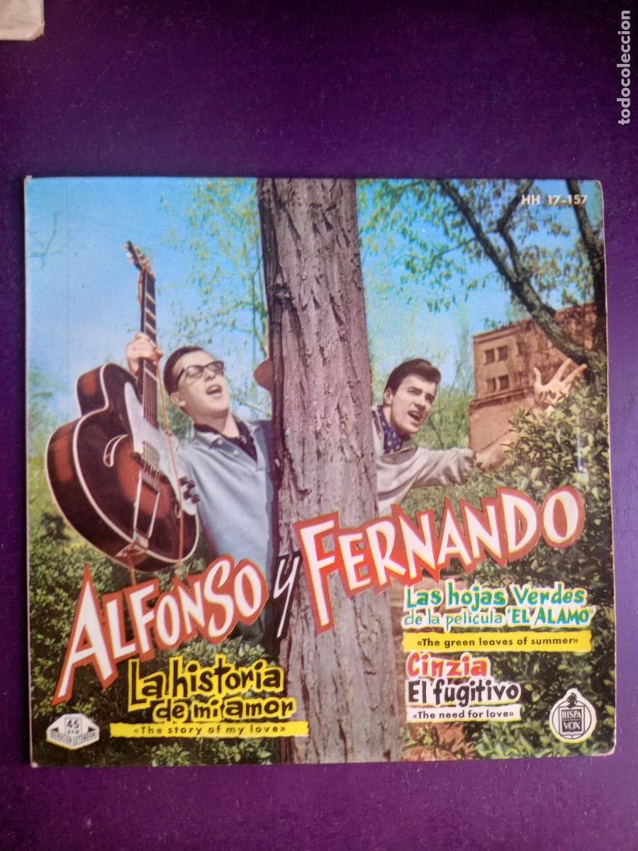 Discos de vinilo: Alfonso Y Fernando &lrm;&ndash; LA HISTORIA DE MI AMOR +3 -EP HISPAVOX 1961 - POP ROCK 60'S PIONEROS