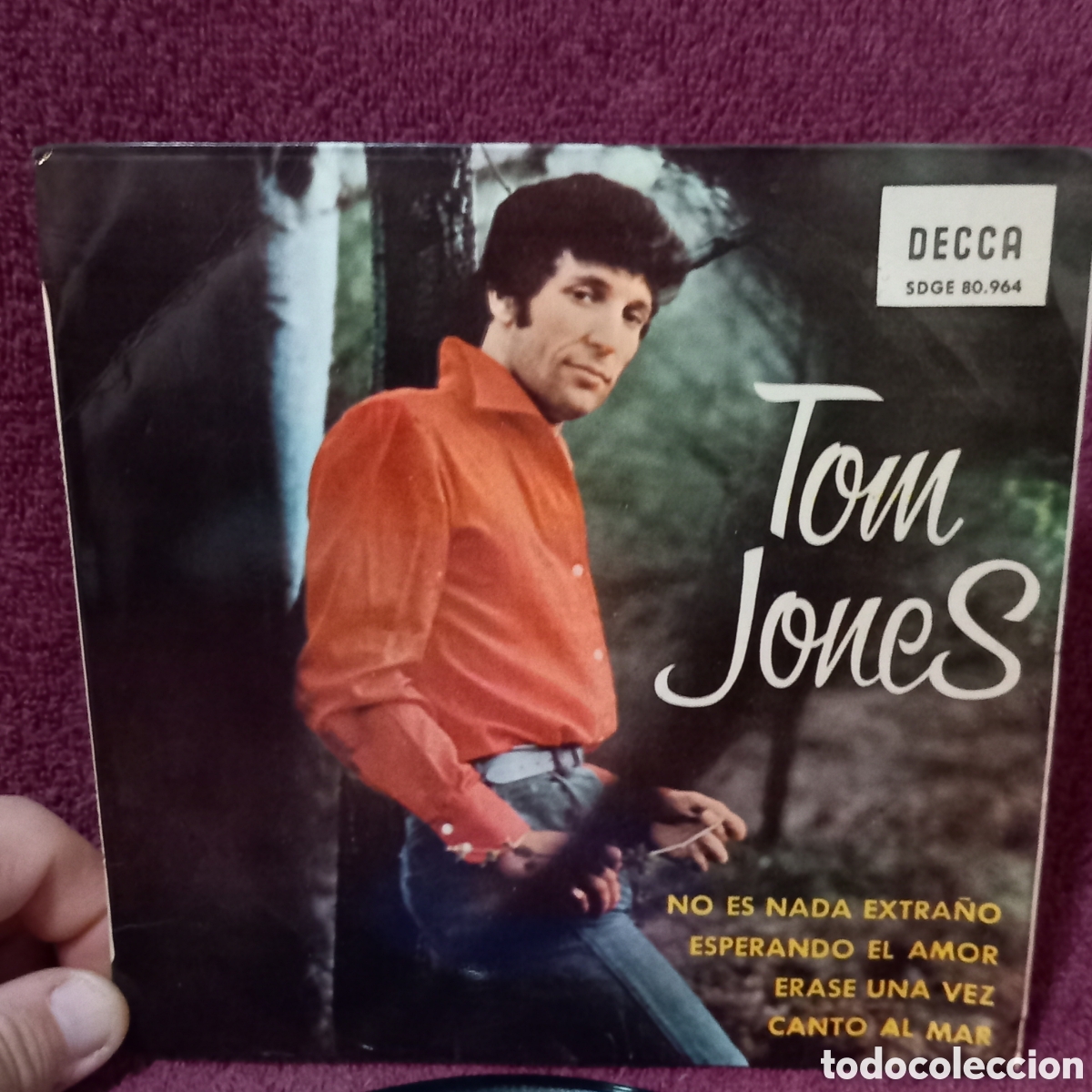 Discos de vinilo: TOM JONES-NO ES NADA EXTRA&Ntilde;O+4 canciones(1965 SPAIN DECCA)vinilo excelente