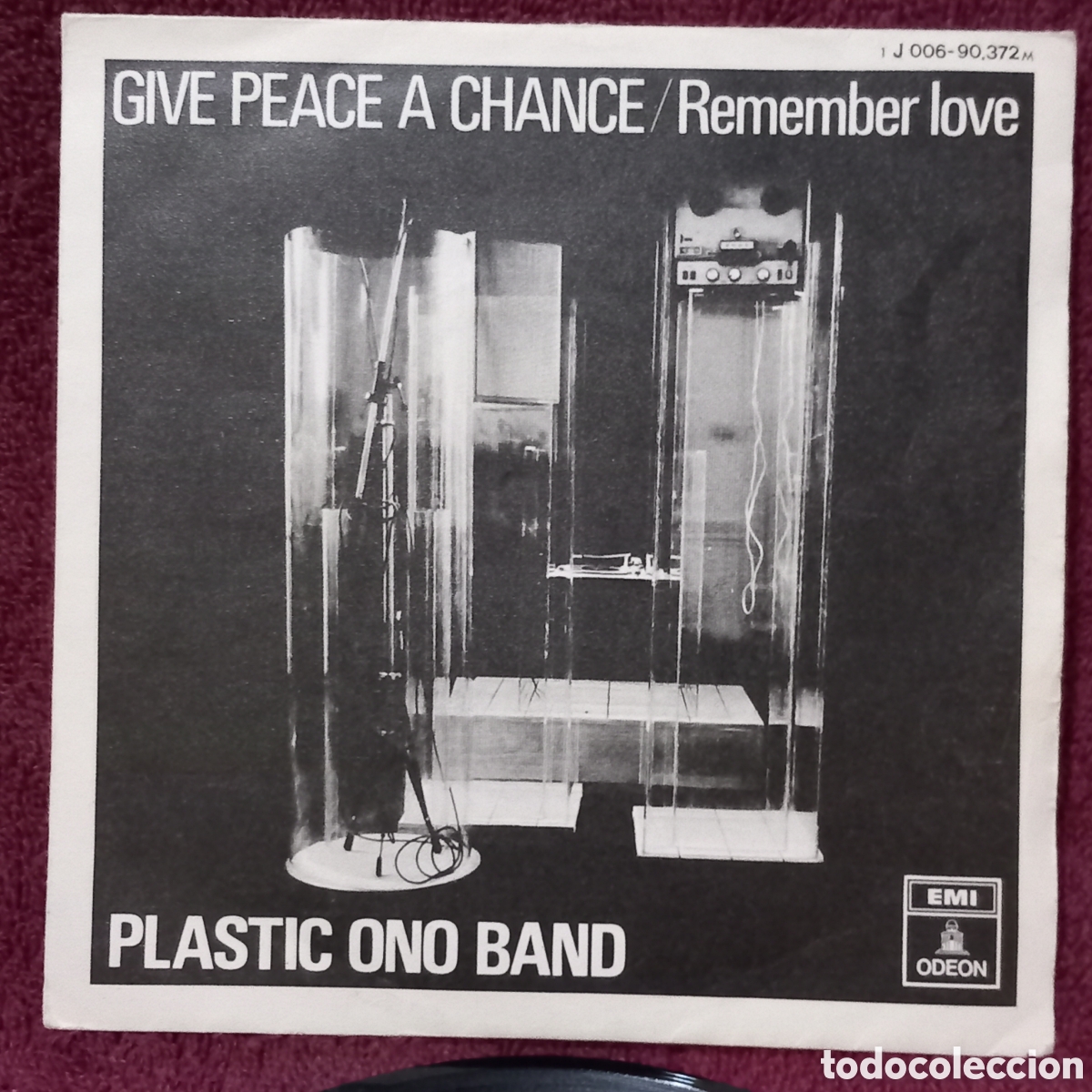 Discos de vinilo: PLASTIC ONO BAND-GIVE PEACE A CHANCE+REMENBER LOVE(1969 SPAIN ODEON)MUY POCAS SE&Ntilde;ALES