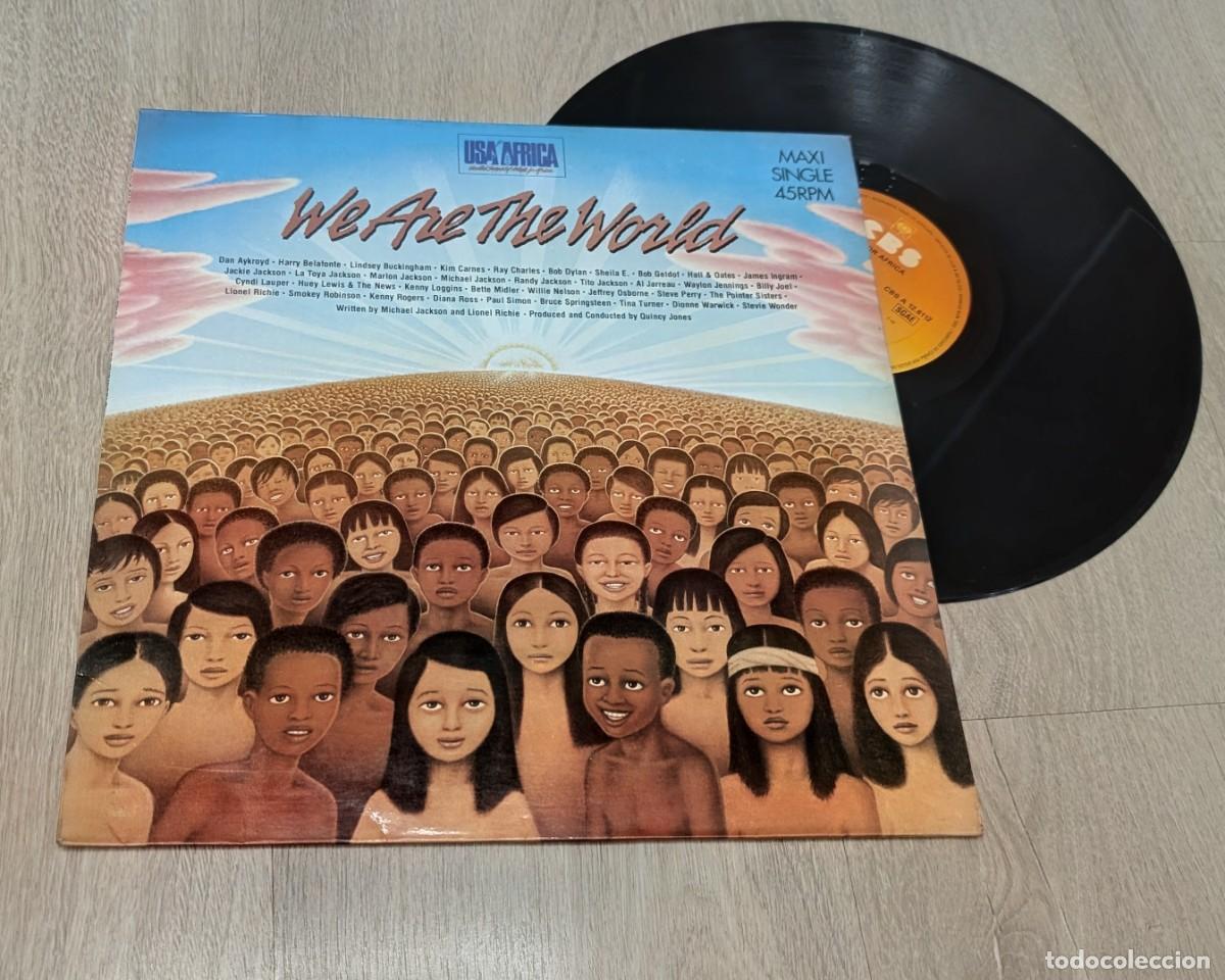 Discos de vinilo: MICHAEL JACKSON Y MAS - WE ARE THE WORLD - U.S.A FOR AFRICA ..MAXISINGLE DE 1985 CBS - EXTENDED