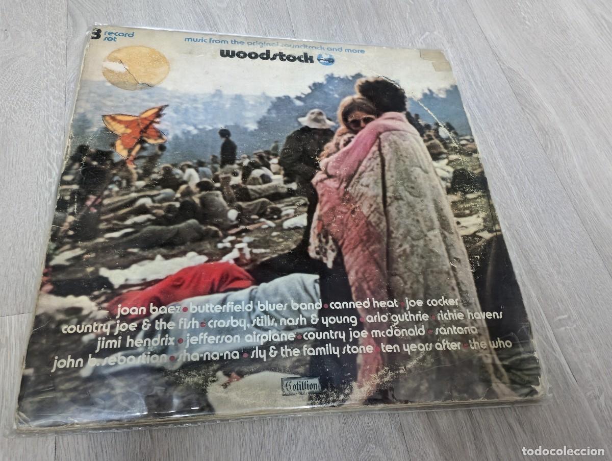 Discos de vinilo: WOODSTOCK - MUSIC FROM THE ORIGINAL SOUNDTRACK ..3 LP&acute;S - 1970 - COTILLION ED..U.S.A - VARIOS .