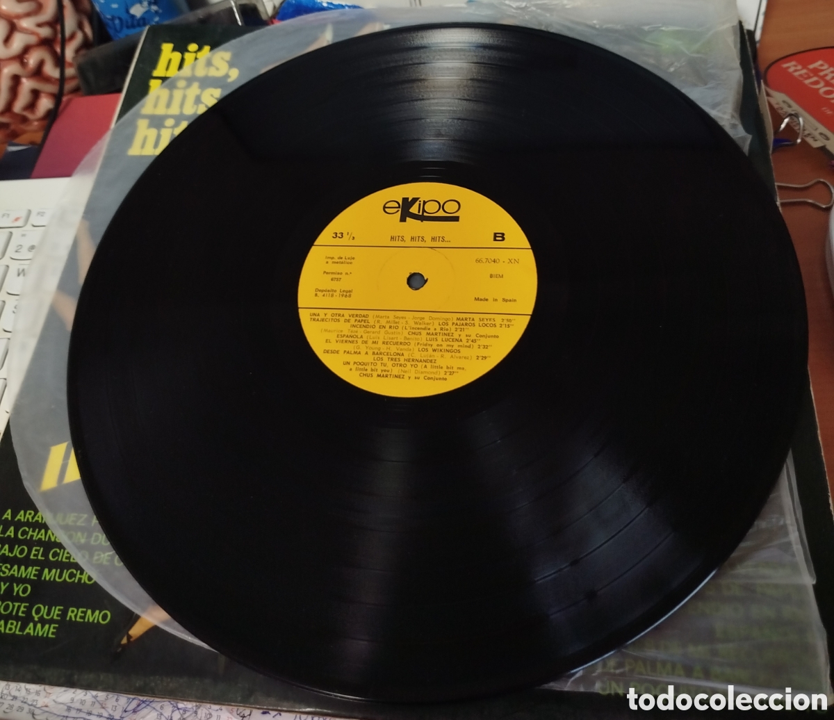 Discos de vinilo: Hits, hits, hits. VV.AA. - Foto 2