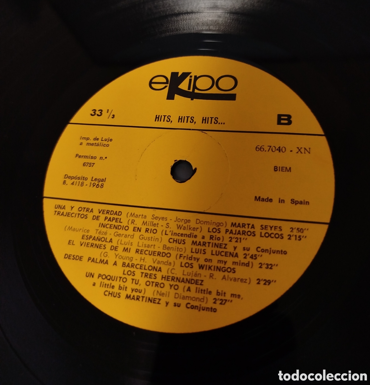 Discos de vinilo: Hits, hits, hits. VV.AA. - Foto 3