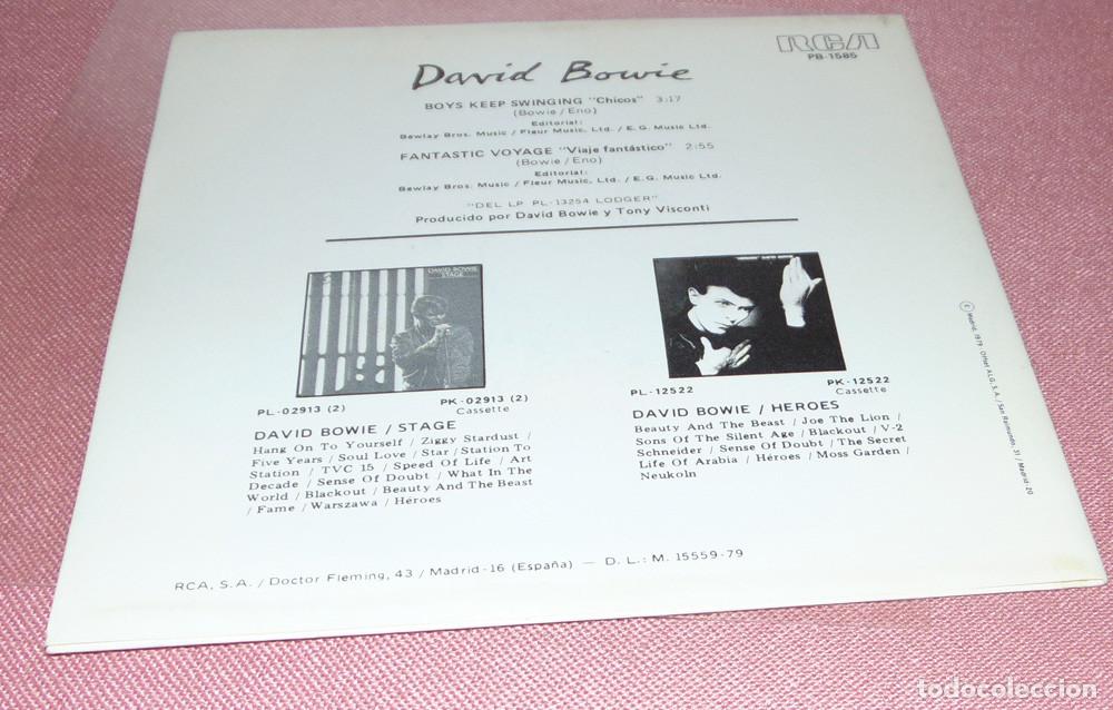 Discos de vinilo: David Bowie &ndash; Boys Keep Swinging - SINGLE 1979 A ESTRENAR - Foto 2