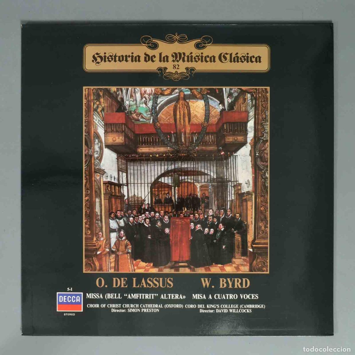 Discos de vinilo: LP. O. DE LASSUS W. BYRD. MISSA (BELL AMFITRIT ALTERA MISA A CUATRO VOCES