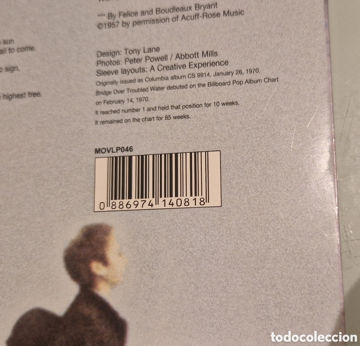 Discos de vinilo: Vinilo Bridge Over Troubled Water de Simon & Garfunkel - Foto 3