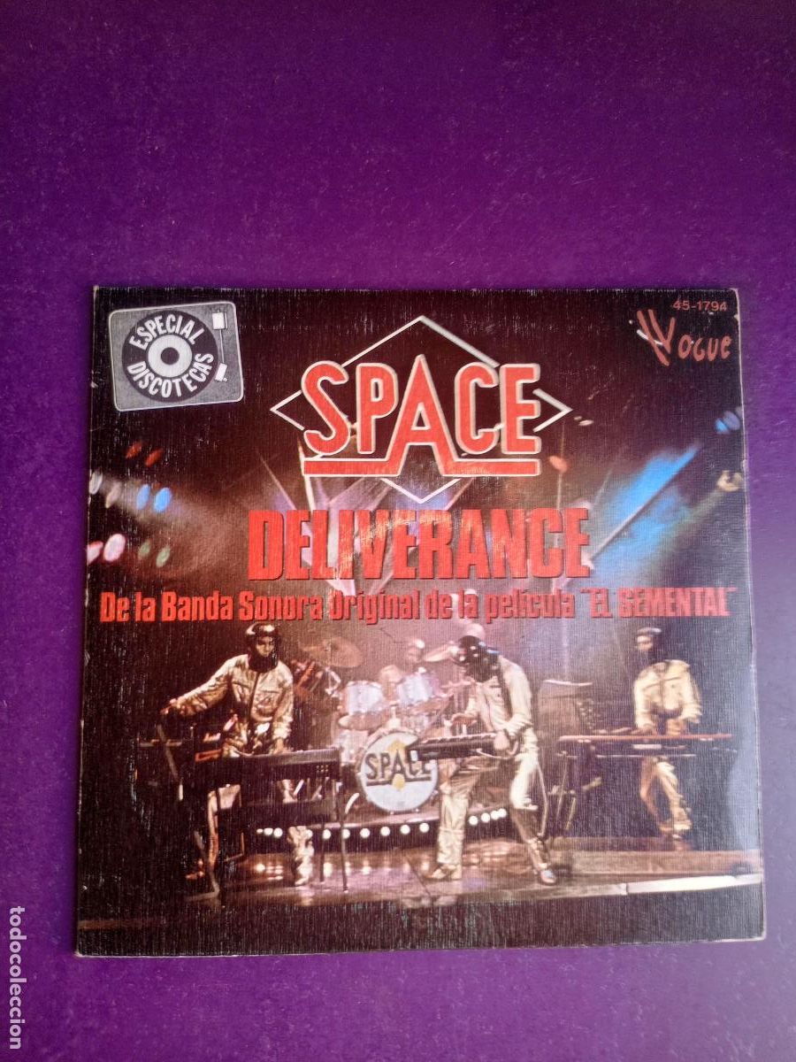Discos de vinilo: Space &ndash; Deliverance / Prison - Sg HISPAVOX 1978 - DISCO ELECTRONICA 70'S - BSO CINE EL SEMENTAL