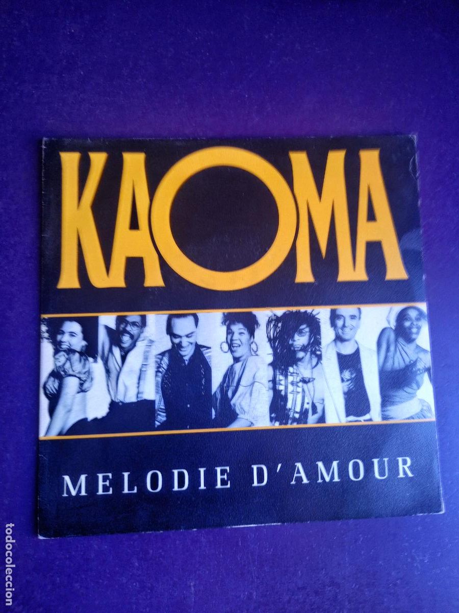 Discos de vinilo: Kaoma &ndash; M&eacute;lodie D'Amour - Sg CBS 1990 PROMO - ELECTRONICA DISCO HOUSE