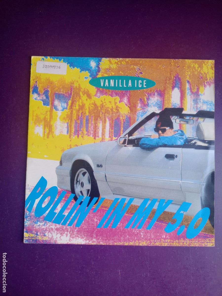 Discos de vinilo: Vanilla Ice &ndash; Rollin' In My 5.0 - Sg EMI 1991 - ELECTRONICA DISCO HIP HOP