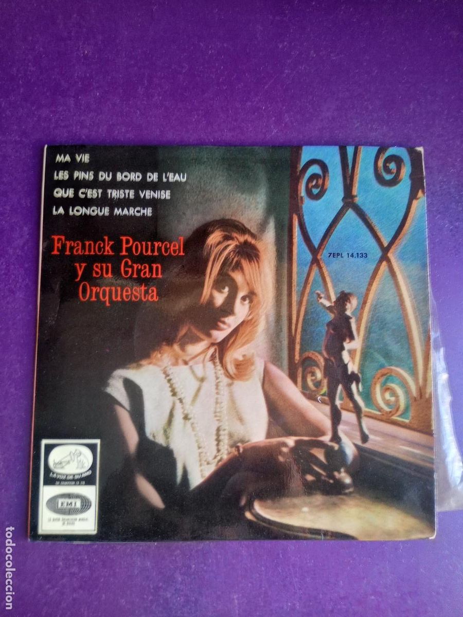 Discos de vinilo: Franck Pourcel Y Su Gran Orquesta &ndash; Ma Vie +3 EP EMI 1963 - LOUNGE POP 60'S - EASY LISTENING