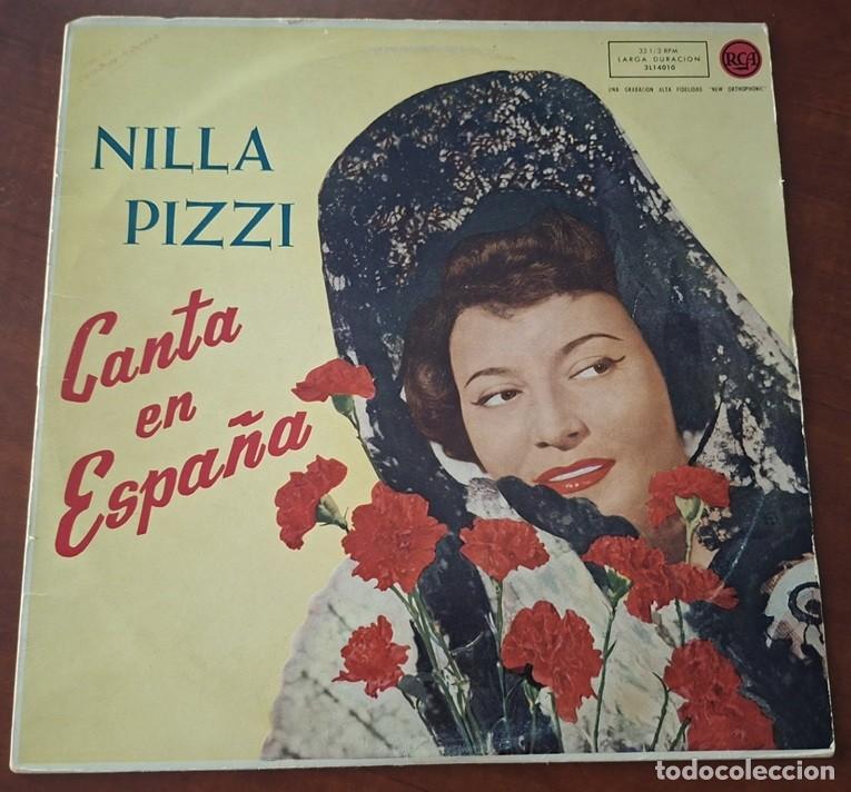 Discos de vinilo: Nilla Pizzi &ndash; Canta en Espa&ntilde;a &ndash; RCA 3L 14010 &ndash; 1959