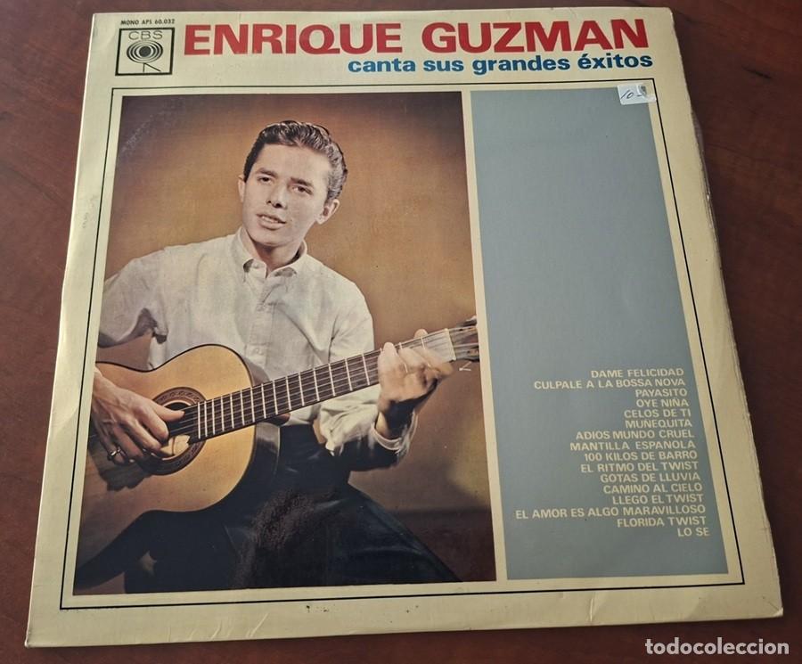 Discos de vinilo: Enrique Guzm&aacute;n &ndash; Canta sus grandes &eacute;xitos &ndash; CBS 60.032 &ndash; 1963