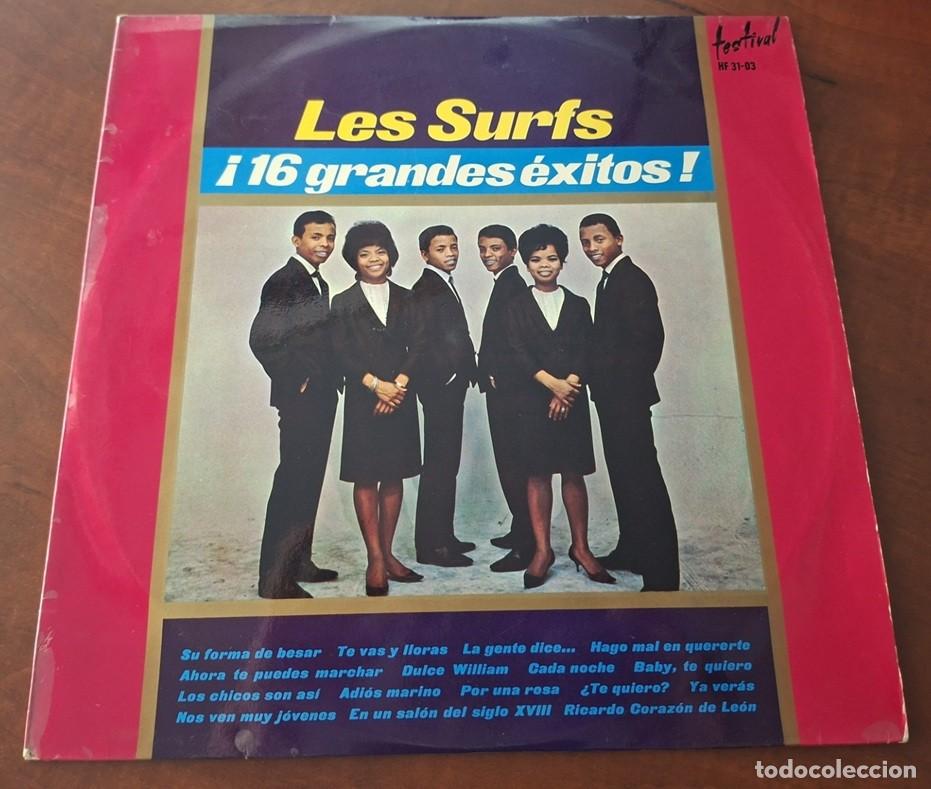 Discos de vinilo: Los Surfs &ndash; &iexcl;16 Grandes &Eacute;xitos! &ndash; FESTIVAL 31-03 &ndash; 1965