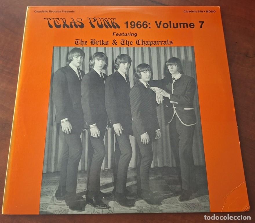 Discos de vinilo: The Briks / The Chaparrals &ndash; Texas Punk 1966 Vol. 7 &ndash; CICADELIC LP-979 (Ed EE.UU.) &ndash; 1986