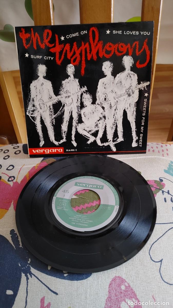 Discos de vinilo: THE TYPHOONS-EP SURF CITY +3-NUEVO