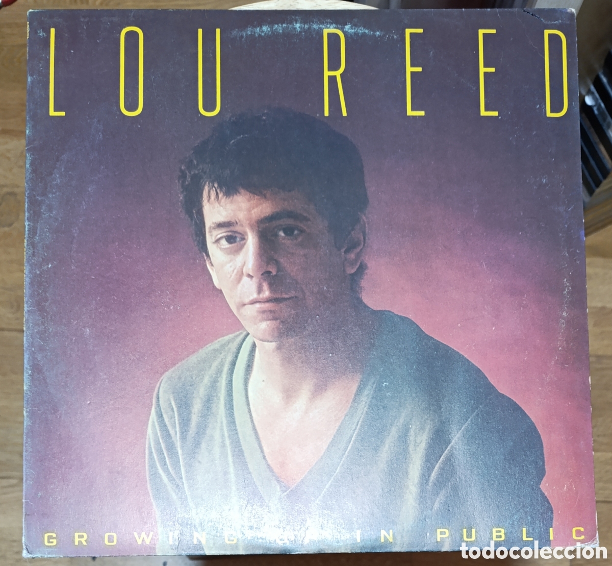 Disques de vinyle: LOU REED &ndash; GROWING UP IN PUBLIC LP 1980 EDICION ESPA&Ntilde;A CON ENCARTE