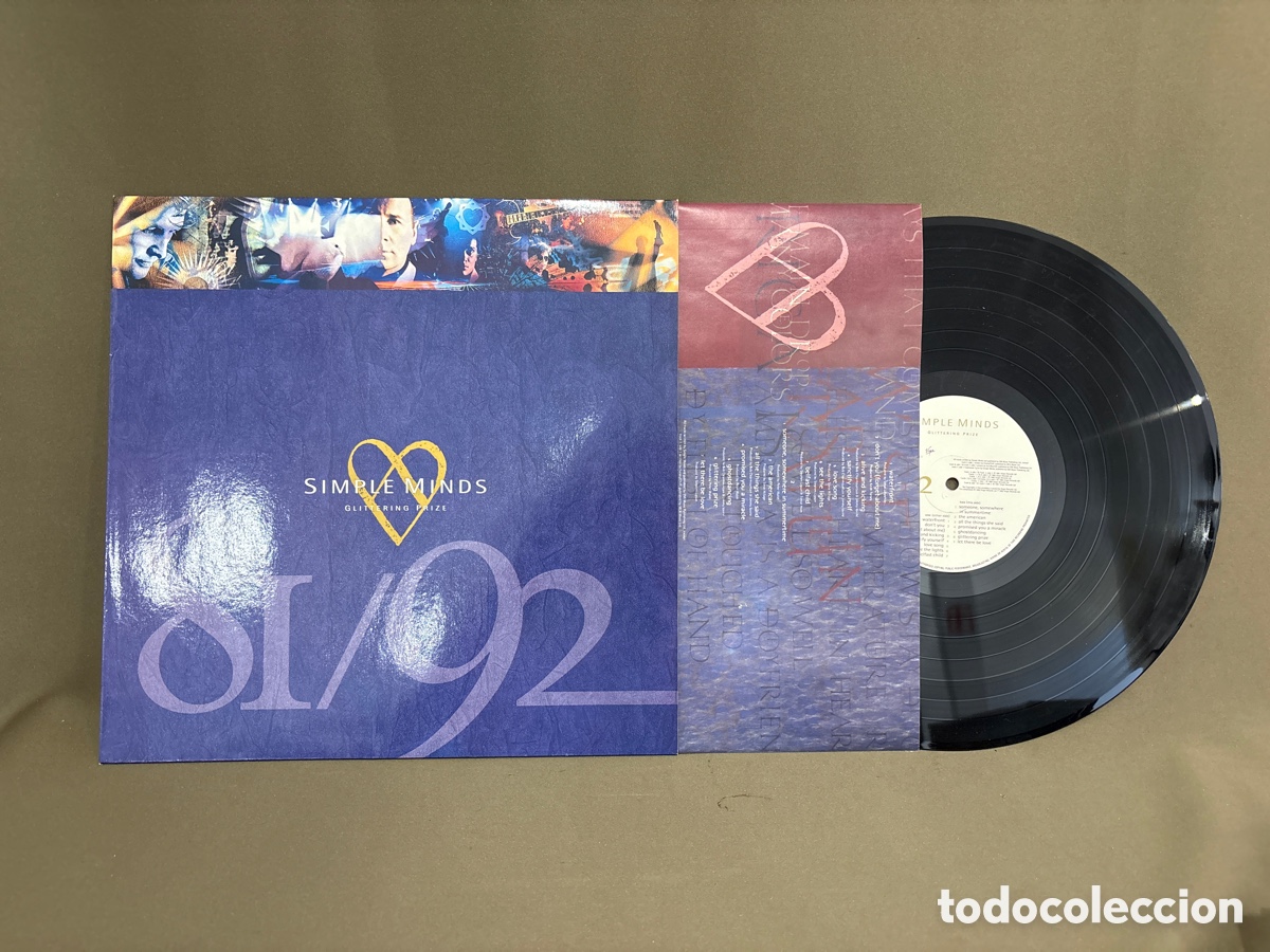 Discos de vinilo: DISCO VINILO SIMPLE MINDS GLITTERING PRIZE LP 1992*VER FOTOS*