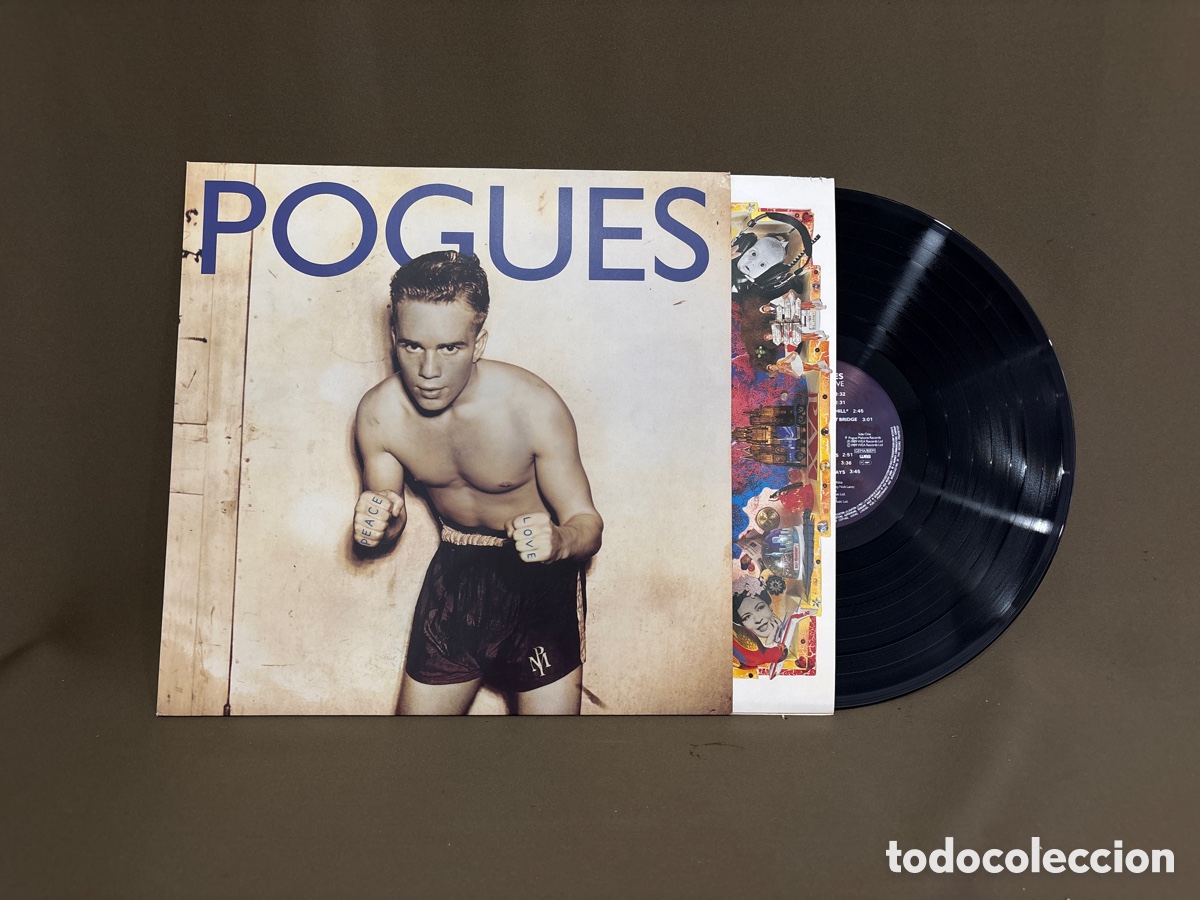 Discos de vinilo: Lp POGUES - PEACE AND LOVE,a&ntilde;o 1989*ver fotos*muy buen estado.