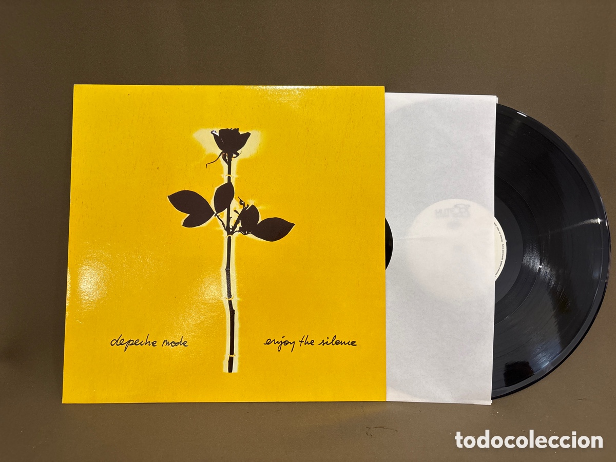 Vinyl records: Depeche Mode. Enjoy the silence. Sanni, Spain 1990 Maxi-LP (L12 BONG 18) limited edition