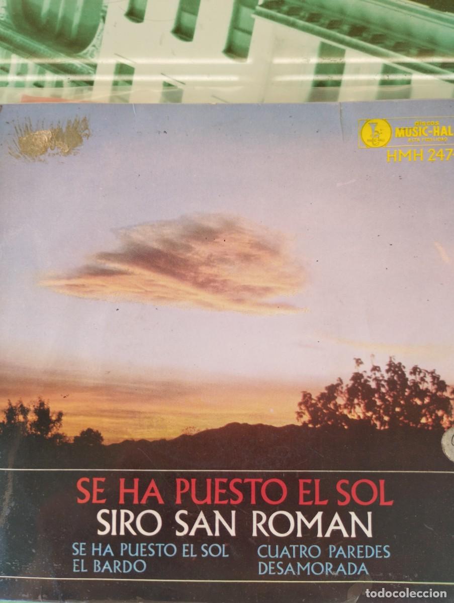 Discos de vinilo: SIRO SAN ROMAN - SE HA PUETO EL SOL, EL BARDO, DESAMORADA.../ EP MUSIC-HALL 1963 RF-6329