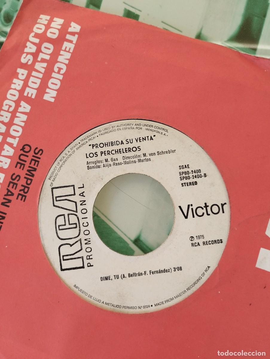 Discos de vinilo: SINGLE ( VINILO) -PROMOCION- DE LOS PERCHELEROS A&Ntilde;OS 70. RUMBA RARO!