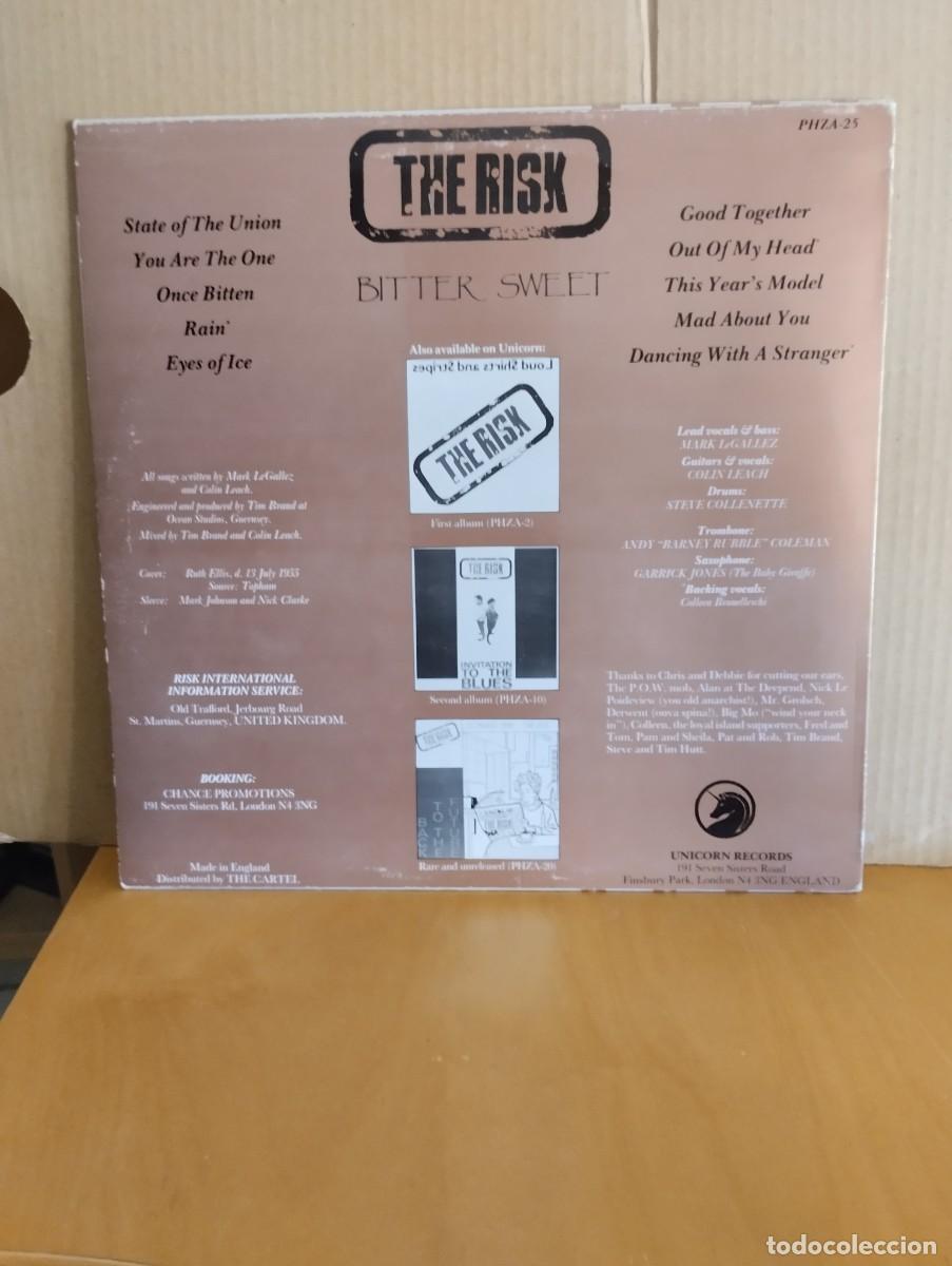 Discos de vinilo: THE RISK ----- BITTER SWEET - Foto 2