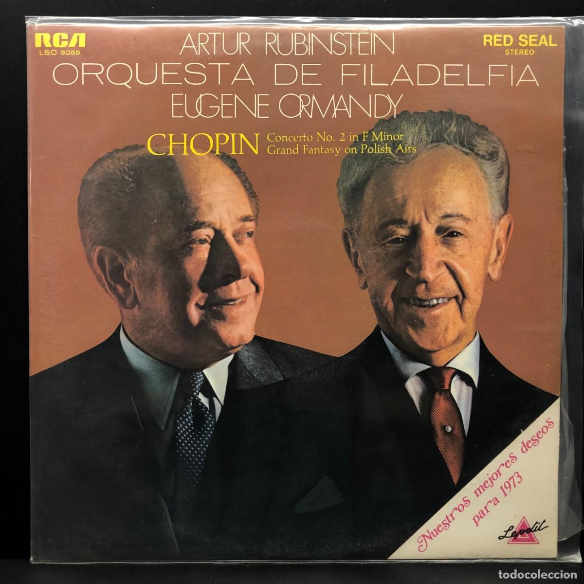 Discos de vinilo: ARTUR RUBINSTEIN - ORQUESTA DE FILADELFIA EUGENE ORMANDY - CHOPIN - LSC 3055 - LP VINILO / 2946